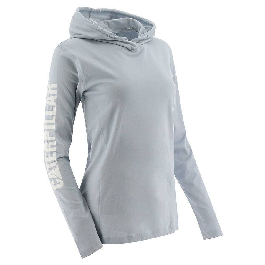 レディース upf フード付きバナー ロングスリーブ tシャツ